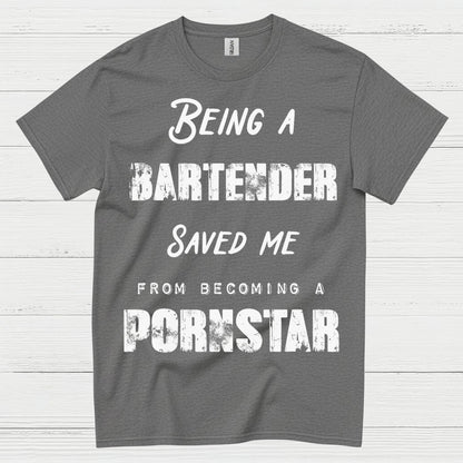 Being A Bartender Saved Me Humor T Shirt