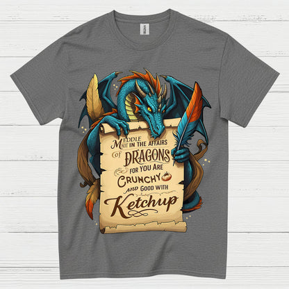 Crunchy With Ketchup Dragon T Shirt