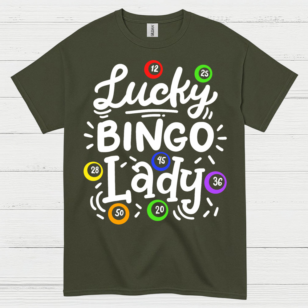 Lucky Bingo Lady T Shirt
