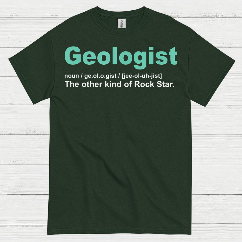 Geologist Rock Star Definition T Shirt