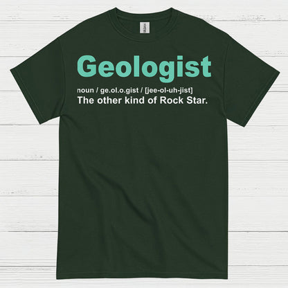 Geologist Rock Star Definition T Shirt