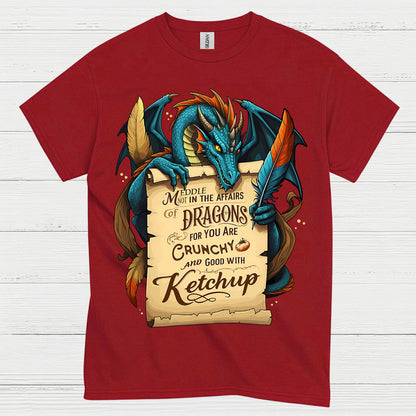 Crunchy With Ketchup Dragon T Shirt