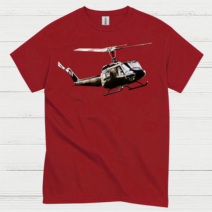 UH-1 Huey Classic Military Helicopter T Shirt