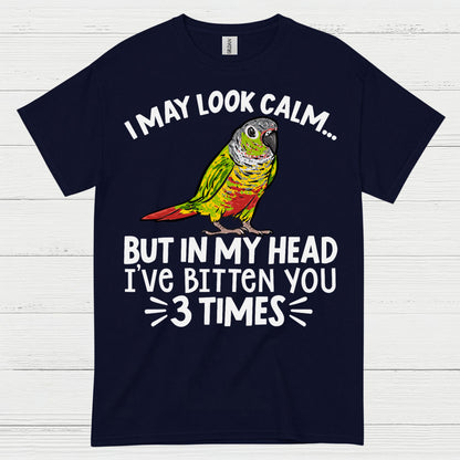 I May Look Calm Funny Parrot T Shirt