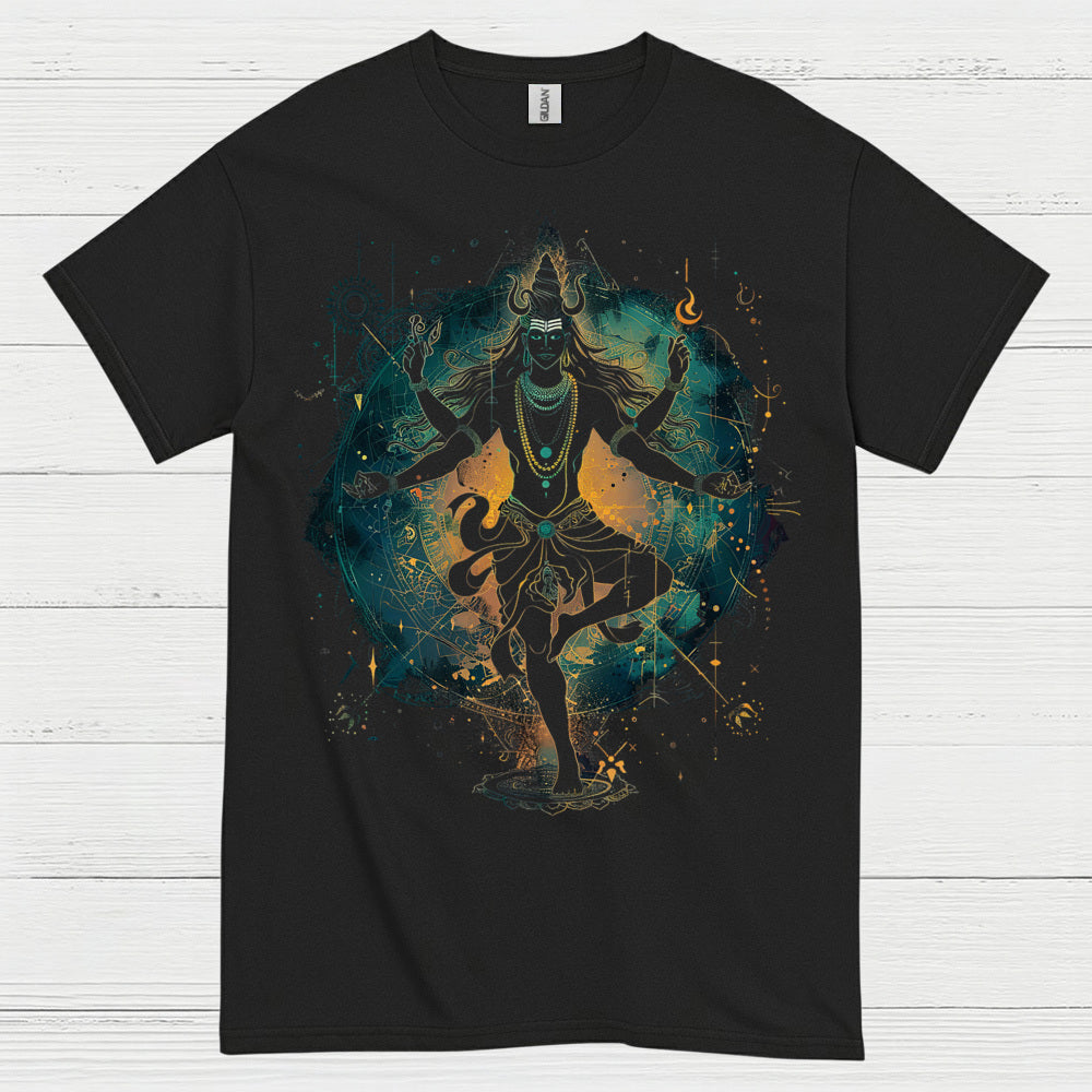 Cosmic Shiva Meditation Art T Shirt