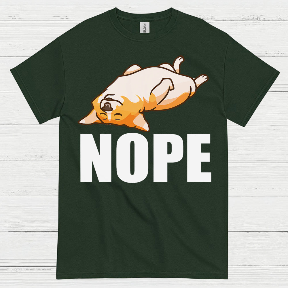 Nope Lazy Corgi Mood T Shirt