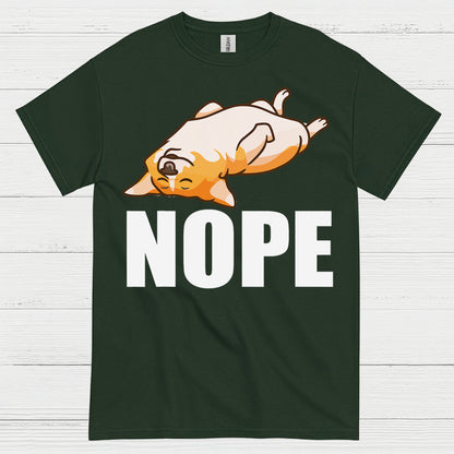 Nope Lazy Corgi Mood T Shirt