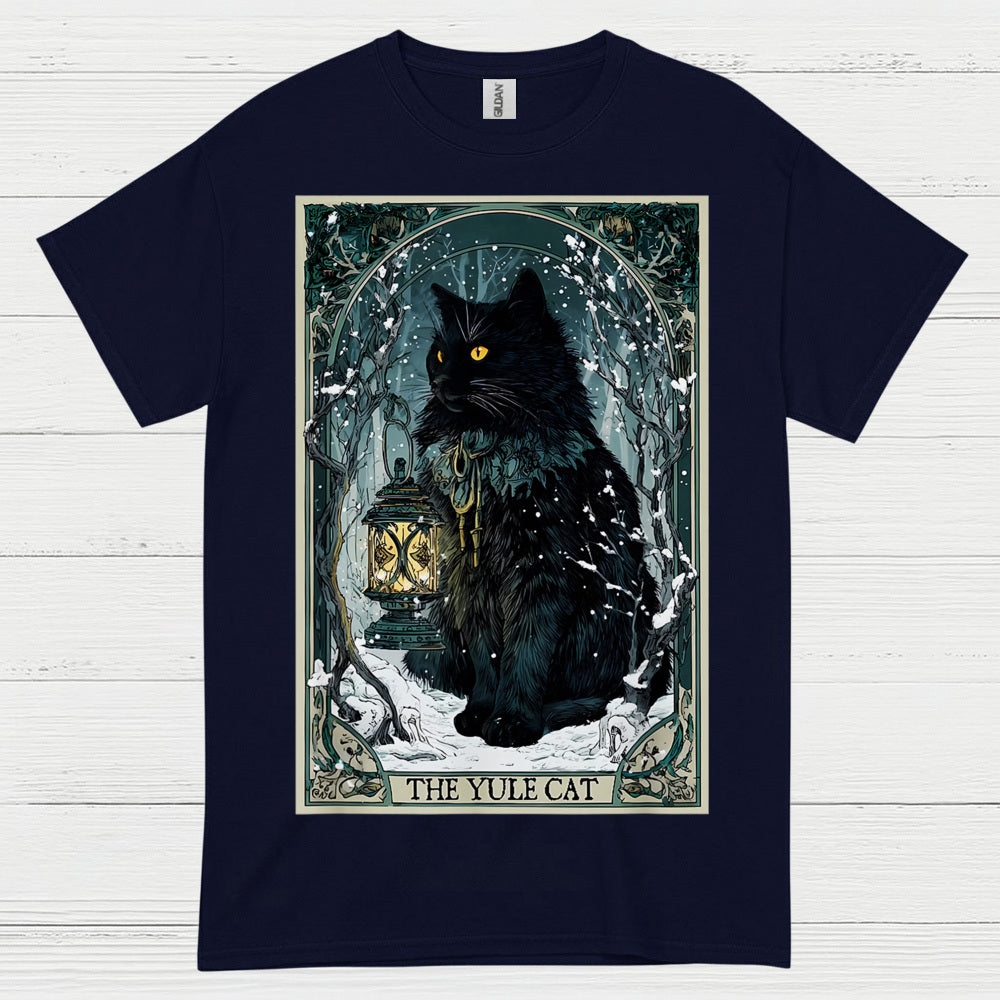 Yule Cat Winter Art T Shirt