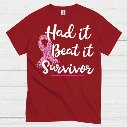 Had It Beat It Survivor Breast Cancer T Shirt