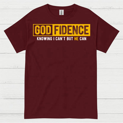 Godfidence Christian Faith Statement T Shirt
