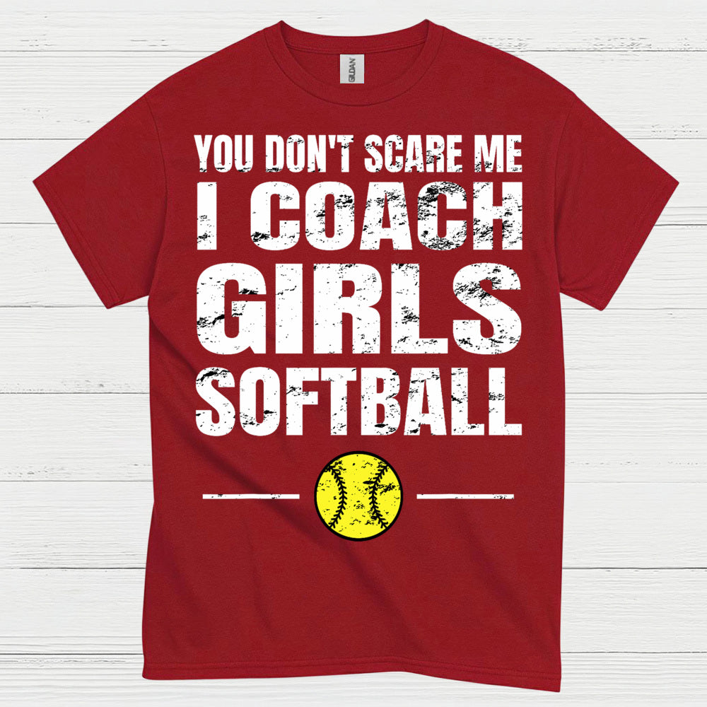 I Coach Girls Softball T Shirt