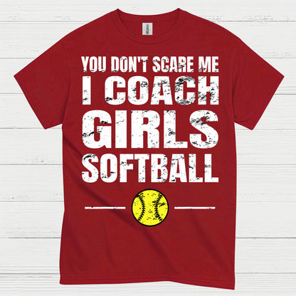 I Coach Girls Softball T Shirt