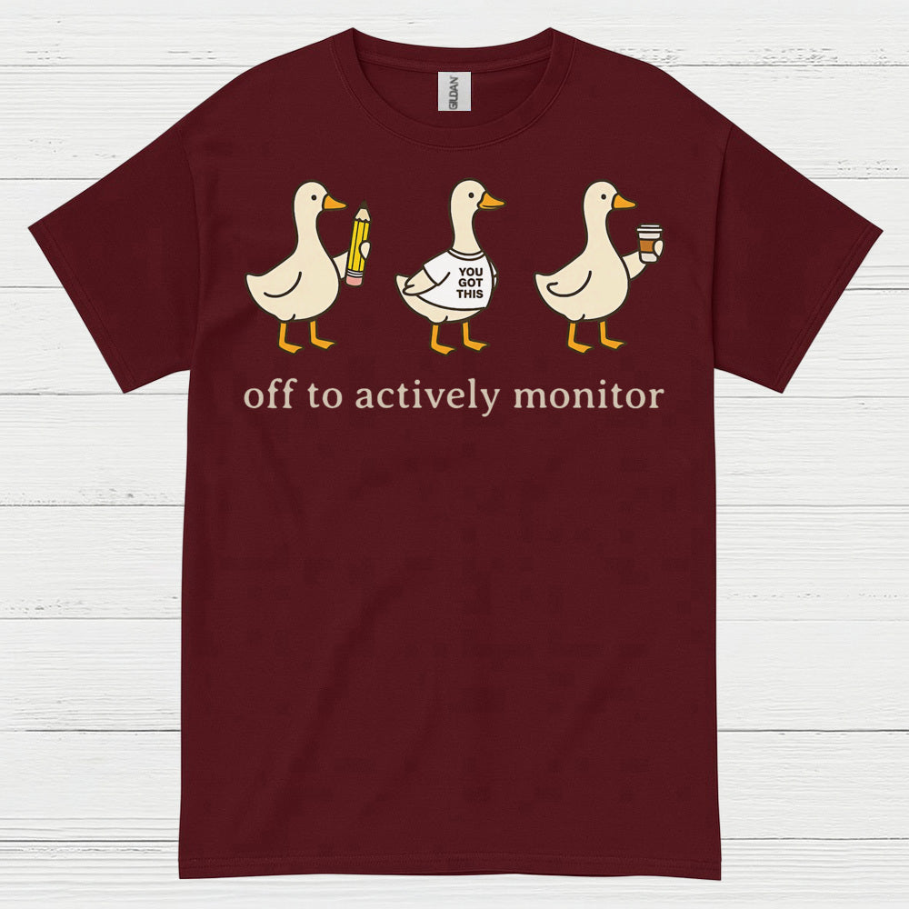 Ducks in Action Teacher T Shirt