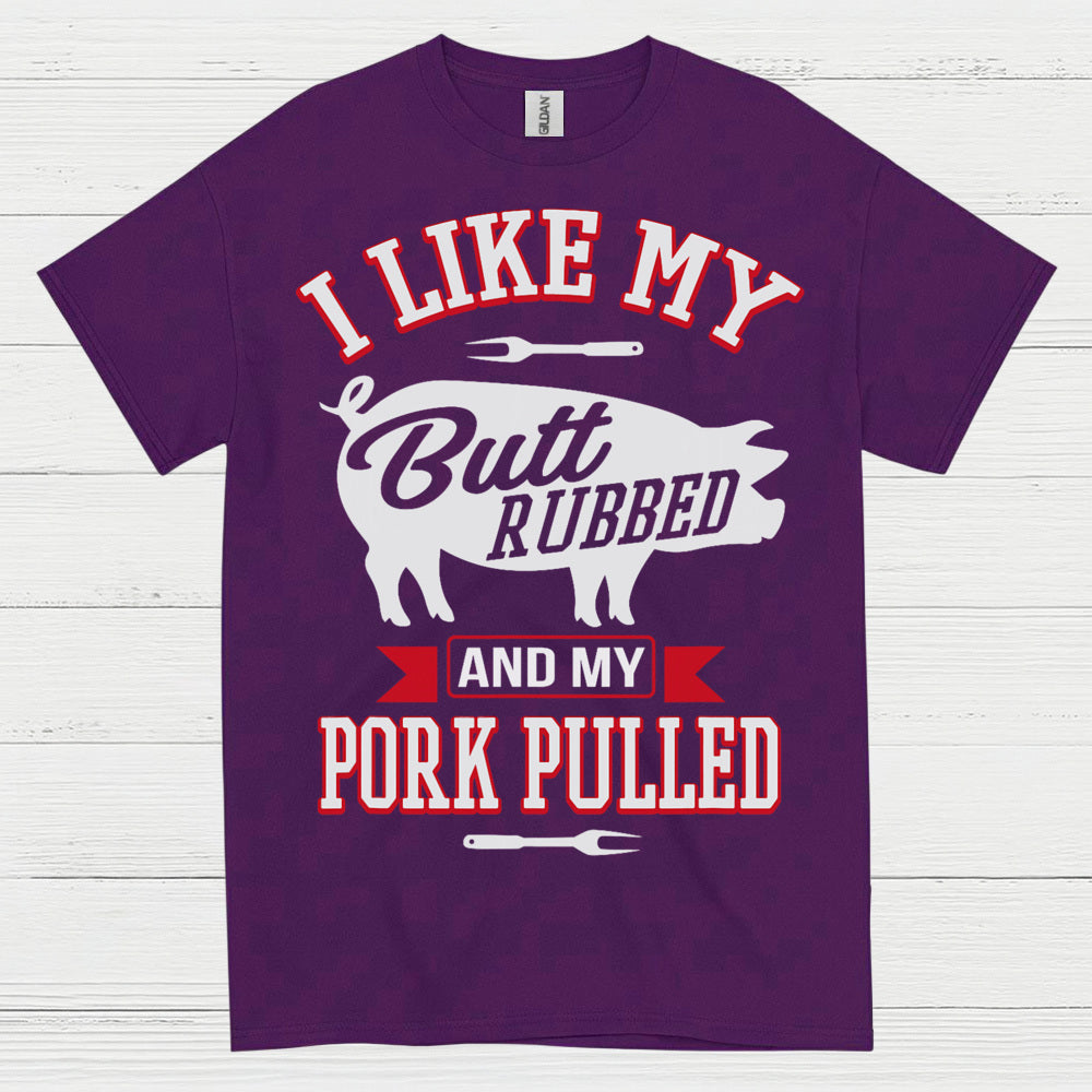 Butt Rubbed Pork Pulled Funny BBQ T Shirt