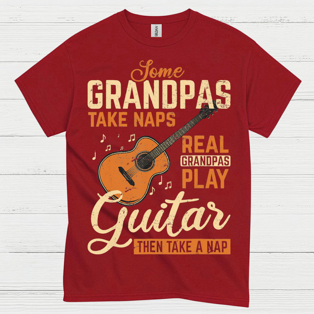 Real Grandpas Rock Guitar T Shirt