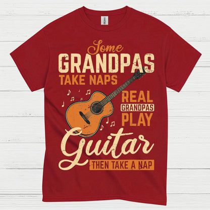Real Grandpas Rock Guitar T Shirt