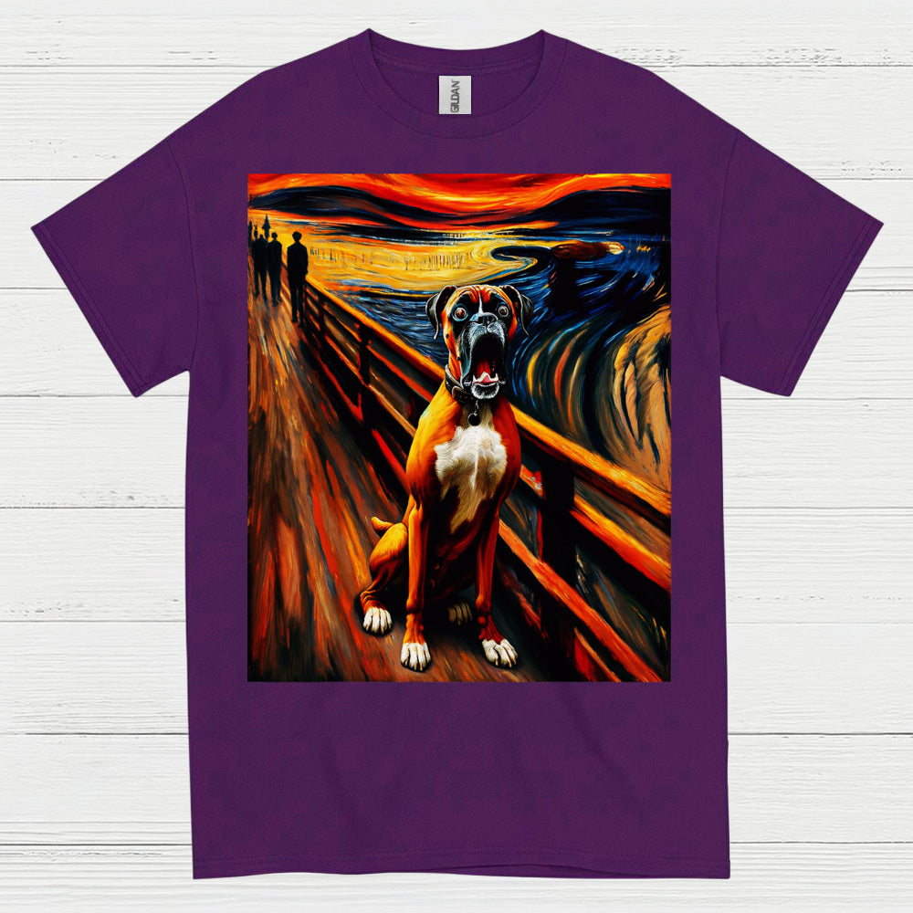 Expression Art Boxer Dog T Shirt