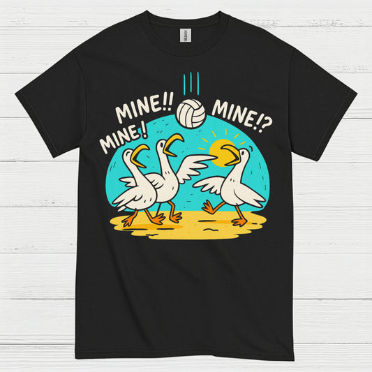 Mine Mine Mine Funny Goose Volleyball T Shirt