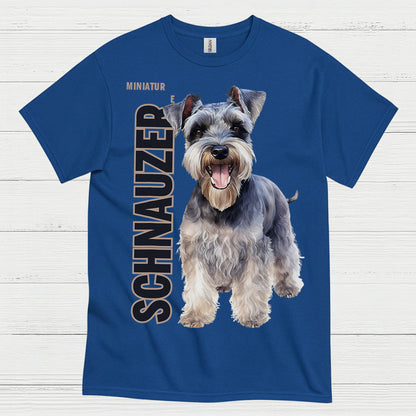 Miniature Schnauzer Realistic Dog Art T Shirt
