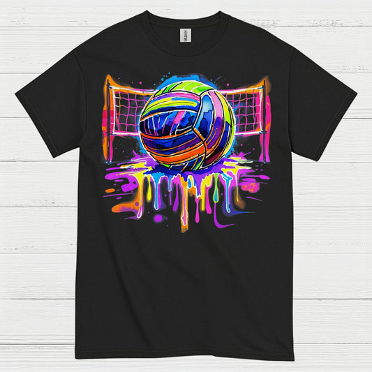 Colorful Volleyball Art T Shirt