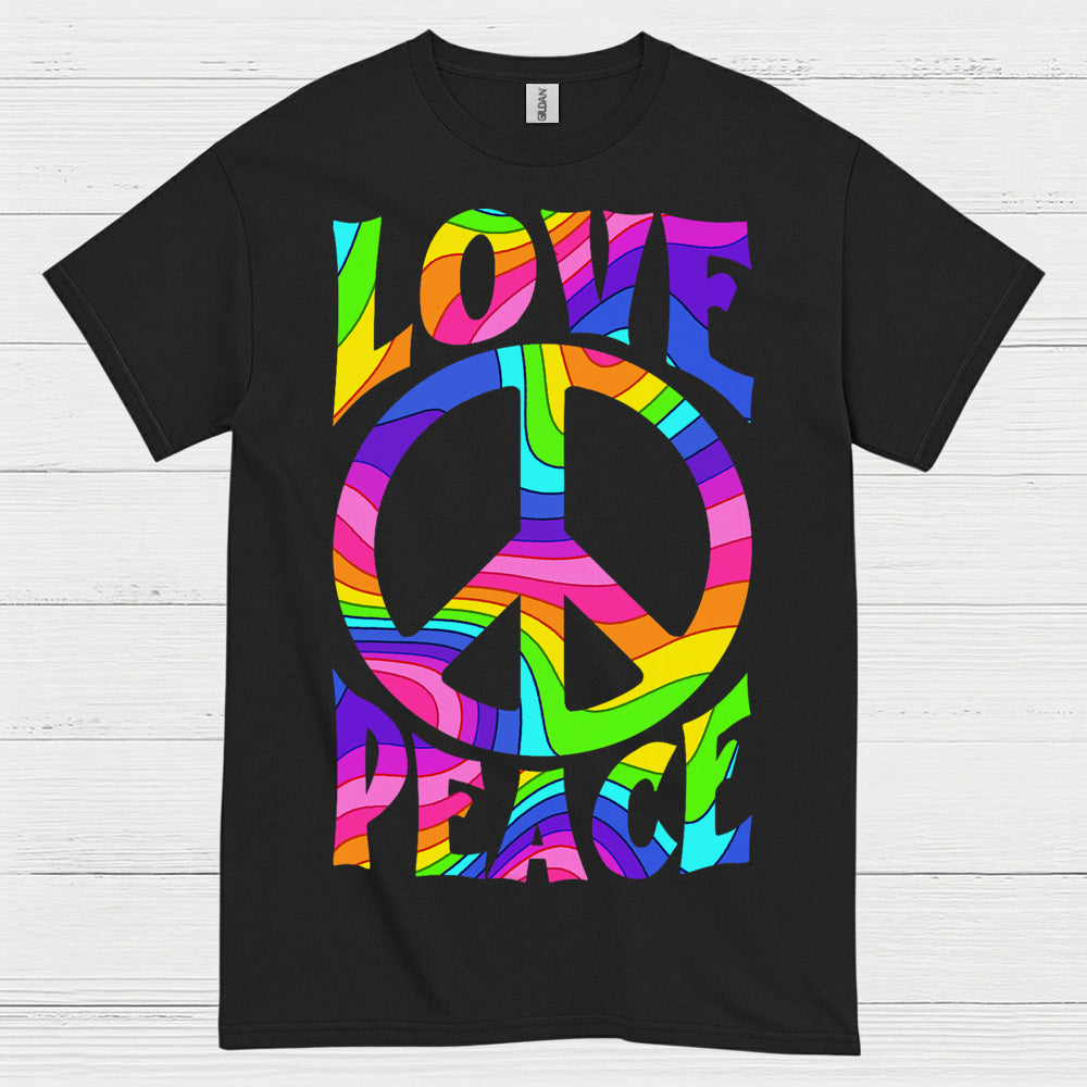 Love Peace Retro Groovy T Shirt