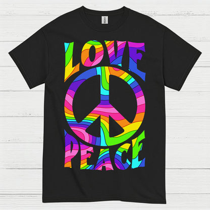Love Peace Retro Groovy T Shirt