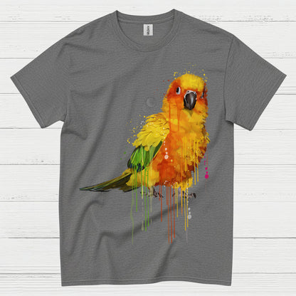 Colorful Parrot Watercolor Art T Shirt