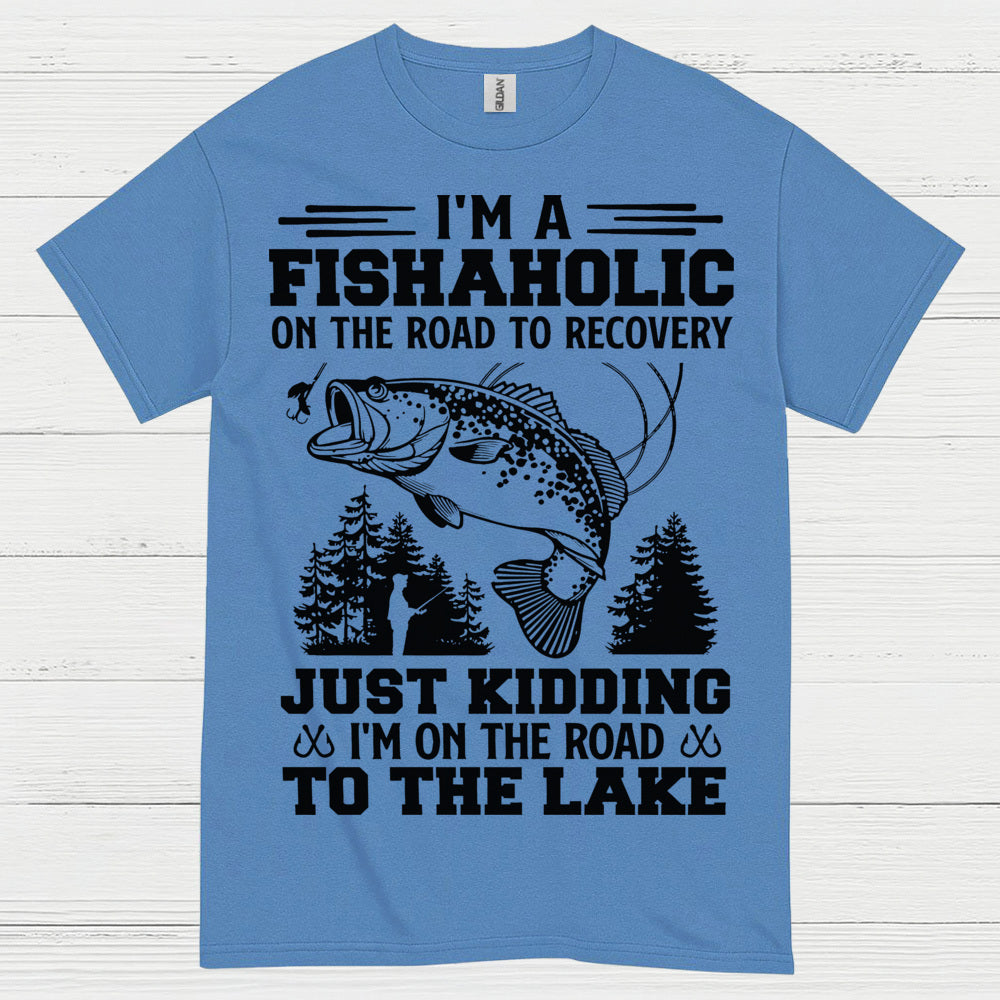 Fishaholic On The Road To The Lake T Shirt