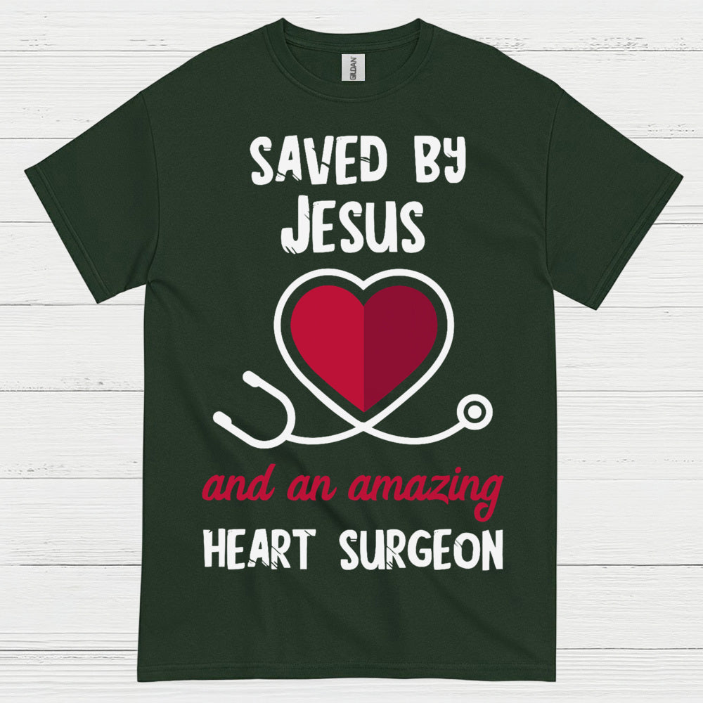 Saved By Jesus Heart Surgeon T Shirt