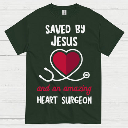 Saved By Jesus Heart Surgeon T Shirt