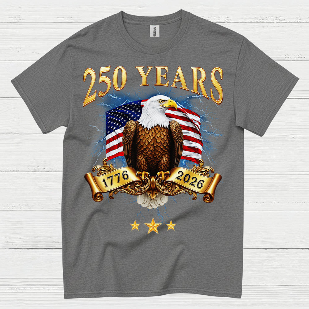 250 Years USA Eagle Freedom Heritage T Shirt