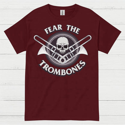 Fear The Trombones Skull T Shirt