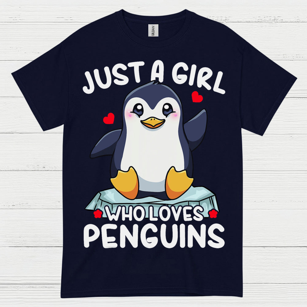 Just A Girl Who Loves Penguins Cute T Shirt