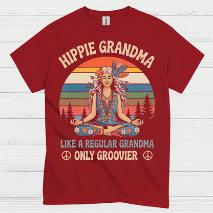 Hippie Grandma Groovier Than Regular T Shirt