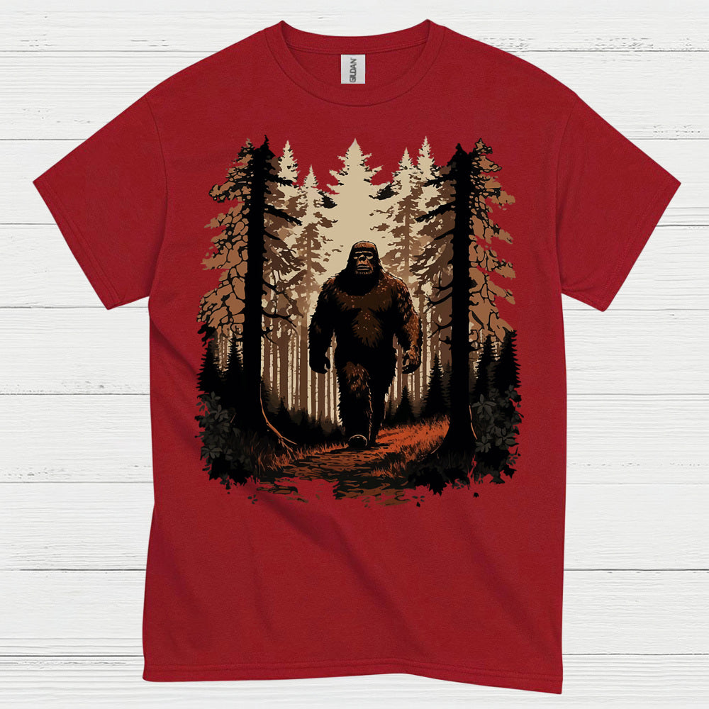 Forest Walk Bigfoot T Shirt