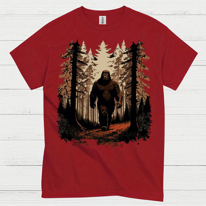 Forest Walk Bigfoot T Shirt