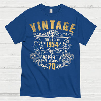 Vintage Legend 1954 70th Birthday T Shirt