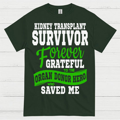 Kidney Transplant Survivor Grateful Hero T Shirt