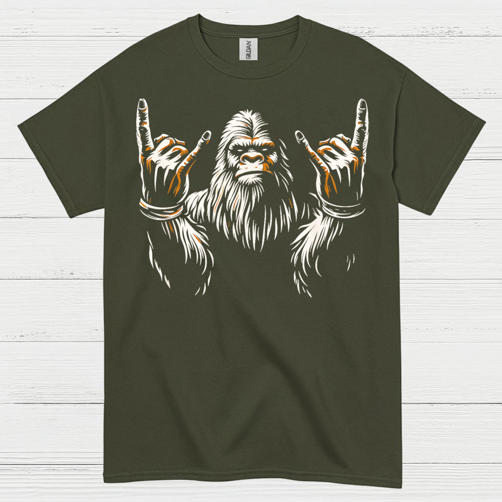 Rock On Bigfoot T Shirt