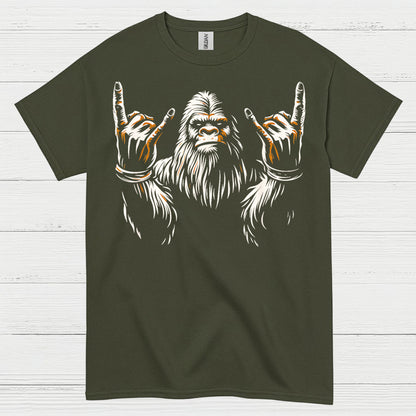 Rock On Bigfoot T Shirt