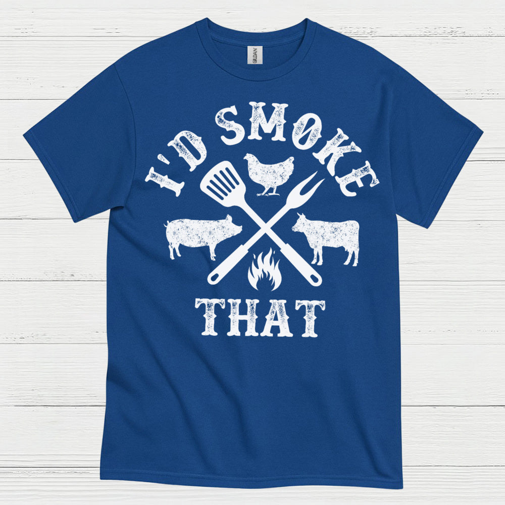 Id Smoke That BBQ Grilling T Shirt