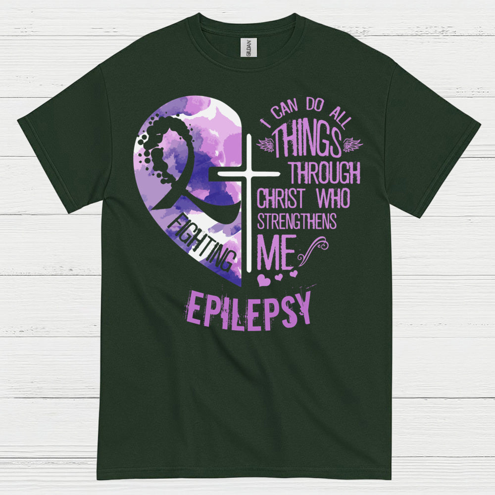 Faith Strength Epilepsy Warrior T Shirt