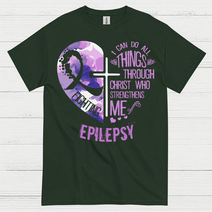 Faith Strength Epilepsy Warrior T Shirt
