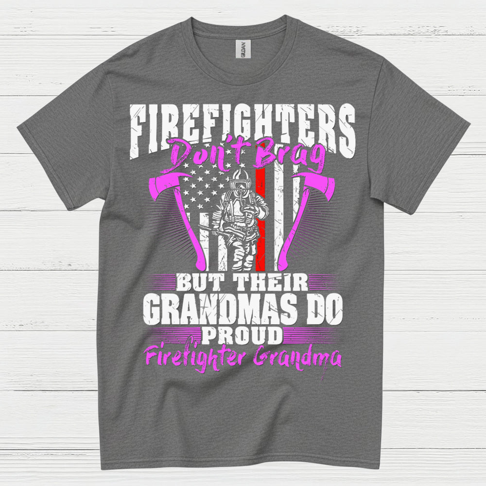 Firefighter Grandma Proud of My Firefighter T Shirt