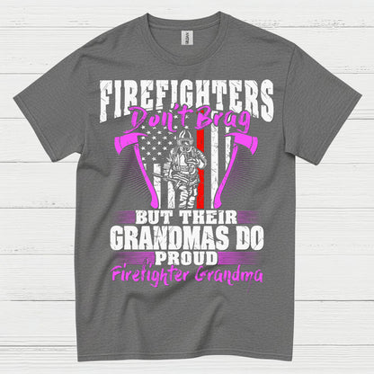 Firefighter Grandma Proud of My Firefighter T Shirt