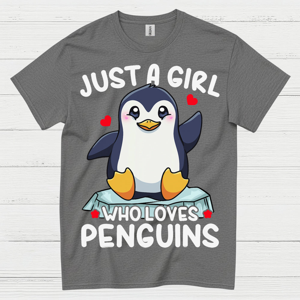 Just A Girl Who Loves Penguins Cute T Shirt