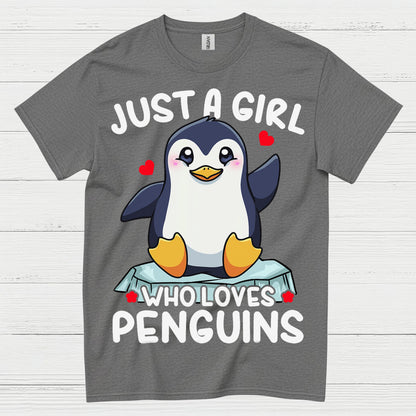 Just A Girl Who Loves Penguins Cute T Shirt