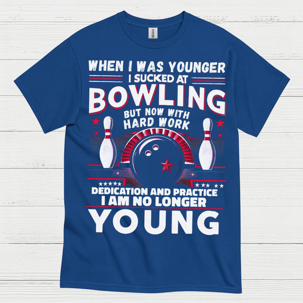 Bowling No Longer Young Funny T Shirt