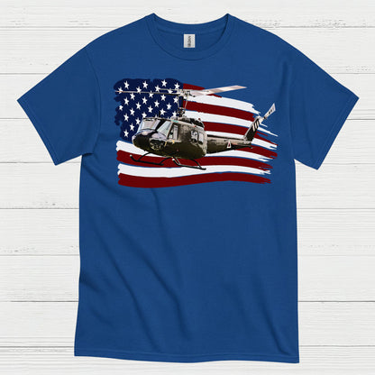American Helicopter Veteran Patriotic T Shirt