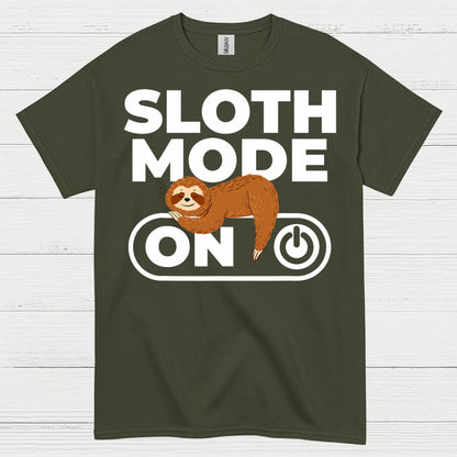 Sloth Mode On Funny Sloth T Shirt